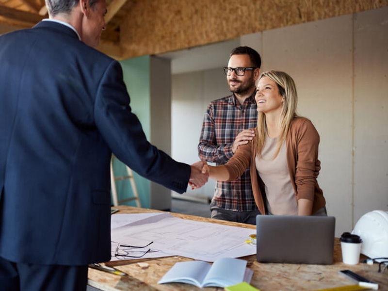 people shaking hands
