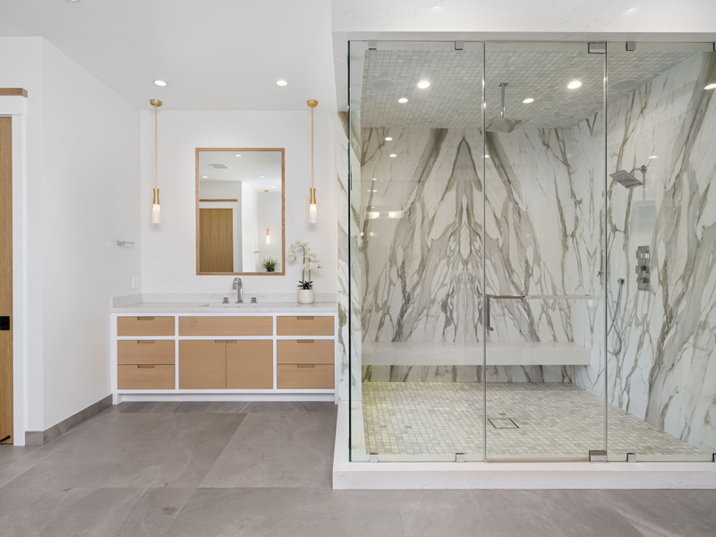 white cabinets in a bathroom